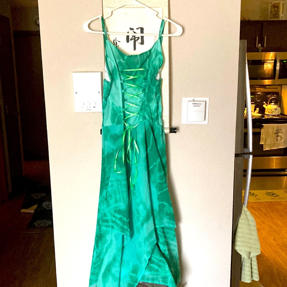 Green Tie Dye Dress